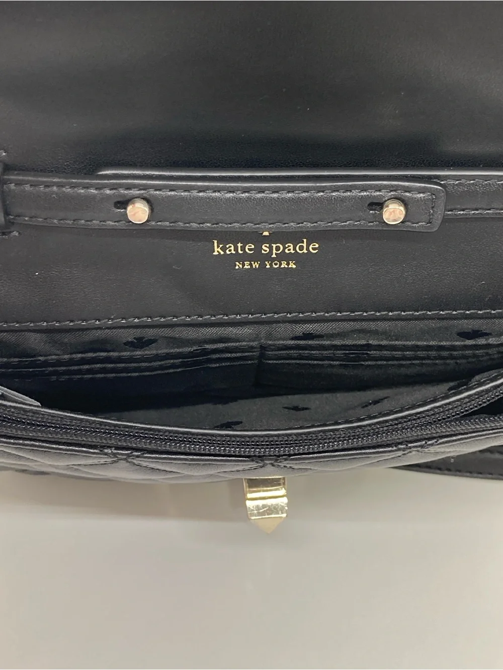 kate spade quilted black